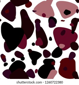 Dark Purple, Pink vector seamless template with circles. Blurred decorative design in abstract style with bubbles. Pattern for design of fabric, wallpapers.