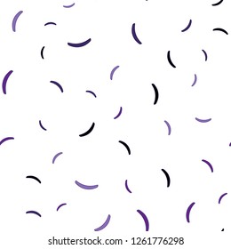 Dark Purple, Pink vector seamless background with curved lines. A circumflex abstract illustration with gradient. Abstract design for your web site.