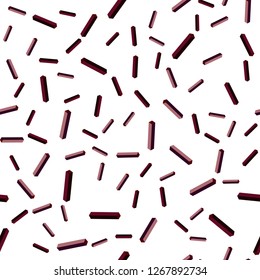 Dark Purple, Pink vector seamless, isometric texture with colored lines. Colorful shining illustration with lines on abstract template. Texture for window blinds, curtains.