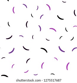 Dark Purple, Pink vector seamless background with wry lines. An elegant bright illustration with gradient. New composition for your brand book.