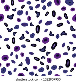 Dark Purple, Pink vector seamless pattern with spheres. Modern abstract illustration with colorful water drops. Template for business cards, websites.