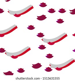 Dark Purple, Pink vector seamless, isometric background with rectangles. Illustration with set of colorful rectangles. Design for wallpaper, fabric makers.