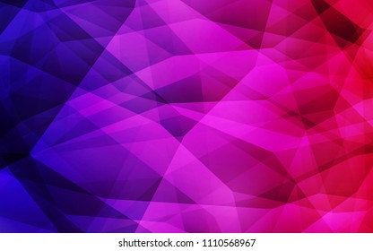 Dark Purple, Pink vector shining triangular backdrop. Modern abstract illustration with triangles. Textured pattern for your backgrounds.
