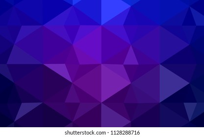 Dark Purple, Pink vector shining triangular layout. A completely new color illustration in a polygonal style. Polygonal design for your web site.