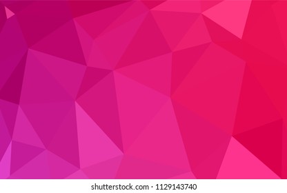 Dark Purple, Pink vector shining triangular cover. Modern abstract illustration with triangles. Brand new design for your business.