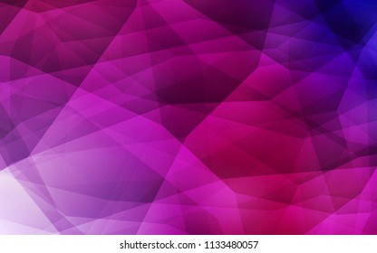 Dark Purple, Pink vector shining triangular backdrop. Glitter abstract illustration with an elegant triangles. Template for cell phone's backgrounds.
