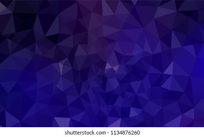 Dark Purple, Pink vector shining triangular cover. Colorful illustration in polygonal style with gradient. Template for cell phone's backgrounds.