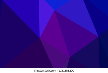 Dark Purple, Pink vector shining triangular backdrop. Colorful abstract illustration with triangles. Template for cell phone's backgrounds.