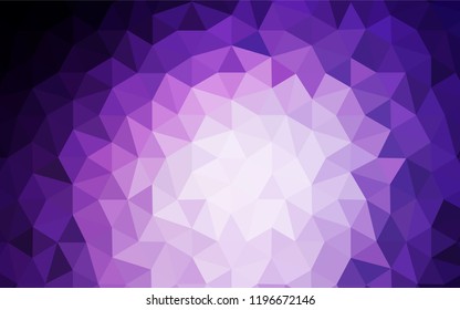 Dark Purple, Pink vector shining triangular cover. Colorful illustration in abstract style with triangles. Completely new template for your banner.