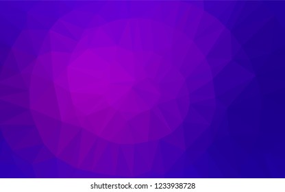 Dark Purple, Pink vector shining hexagonal template. Brand new colored illustration in blurry style with gradient. The textured pattern can be used for background.