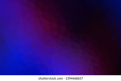 Dark Purple, Pink vector shining triangular backdrop. A completely new color illustration in a polygonal style. A completely new design for your leaflet.
