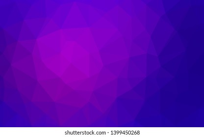 Dark Purple, Pink vector shining triangular background. Colorful illustration in abstract style with gradient. The best triangular design for your business.