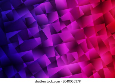 Púrpura oscuro, vector rosa brillante diseño triangular. Ilustración geométrica en estilo Origami con gradiente.  Nueva plantilla para tu libro de marcas.