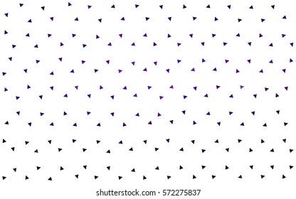 Dark Purple, Pink vector of small triangles on white background. Illustration of abstract texture of triangles. Pattern design for banner, poster, cover.