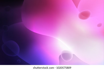 Dark Purple, Pink vector template with liquid shapes. Colorful illustration in abstract memphis style with gradient. Textured wave pattern for backgrounds.