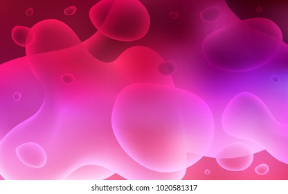 Dark Purple, Pink vector template with lava shapes. Modern gradient abstract illustration with bandy lines. The template for cell phone backgrounds.