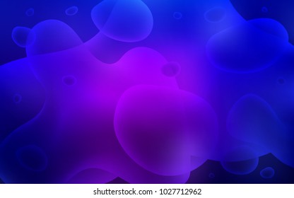 Dark Purple, Pink vector template with bent lines. Creative illustration in halftone memphis style with gradient. Pattern for your business design.