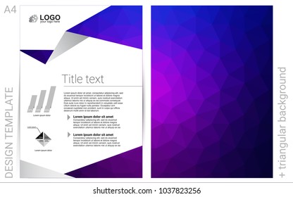 Dark Purple, Pink vector  template for landing pages. Abstract booklet on colored background with gradient. Completely new template for your brand book.