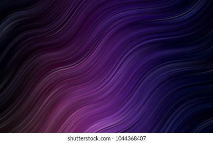 Dark Purple, Pink vector template with bent ribbons. Shining crooked illustration in marble style. A new texture for your  ad, booklets, leaflets.