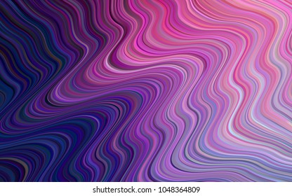 Dark Purple, Pink vector template with liquid shapes. Blurred geometric sample with gradient bubbles.  The best blurred design for your business.