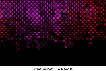 Dark Purple, Pink vector  template with circles. Abstract illustration with colored bubbles in nature style. Beautiful design for your business natural advert.