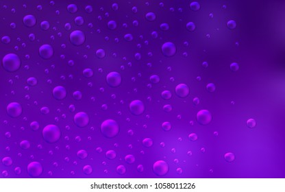 Dark Purple, Pink vector template with circles. Modern abstract illustration with colorful water drops. The pattern can be used for ads, leaflets of liquid.