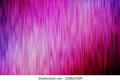 Dark Purple, Pink vector template with lines, ovals. A vague circumflex abstract illustration with gradient. Marble style for your business design.