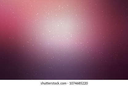 Dark Purple, Pink vector template with space stars. Modern abstract illustration with Big Dipper stars. Template for cosmic backgrounds.