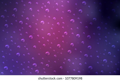 Dark Purple, Pink vector template with circles. Illustration with set of shining colorful abstract circles. New design for ad, poster, banner of your website.