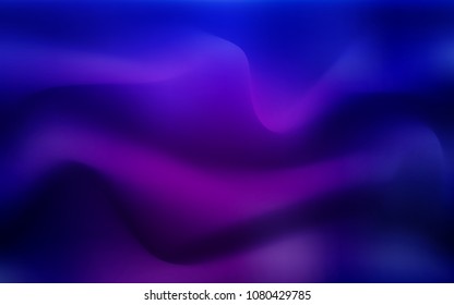 Dark Purple, Pink vector template with bent lines. Creative geometric illustration in marble style with gradient. The elegant pattern for brand book.