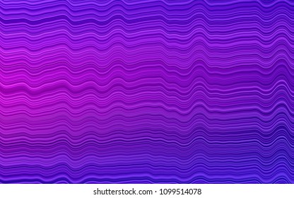 Dark Purple, Pink vector template with bent ribbons. Shining crooked illustration in marble style. A new texture for your  ad, booklets, leaflets.