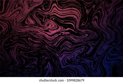 Dark Purple, Pink vector template with bent lines. Glitter abstract illustration with wry lines. A completely new memphis design for your business.