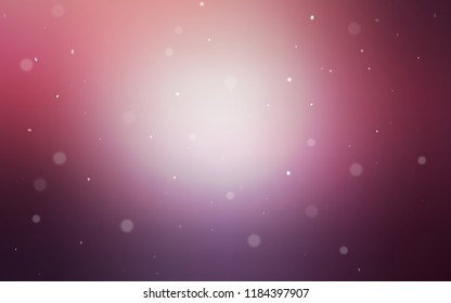 Dark Purple, Pink vector template with circles. Beautiful colored illustration with blurred circles in nature style. Pattern can be used for ads, leaflets.