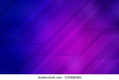 Dark Purple, Pink vector template with repeated sticks. Shining colored illustration with sharp stripes. Best design for your ad, poster, banner.
