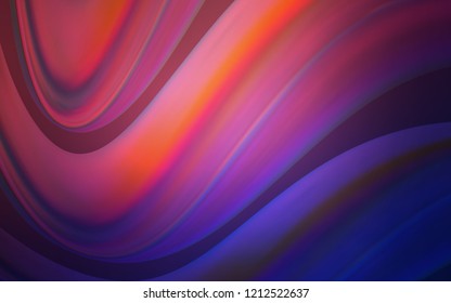 Dark Purple, Pink vector template with abstract circles. Brand new colored illustration in marble style with gradient. A completely new memphis design for your business.