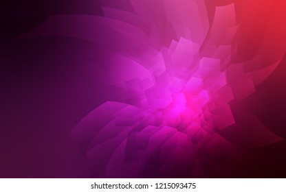 Dark Purple, Pink vector template in hexagonal style. Design in abstract style with hexagons. New design for website's poster, banner.