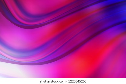 Dark Purple, Pink vector template with lava shapes. Shining crooked illustration in marble style. A new texture for your  ad, booklets, leaflets.