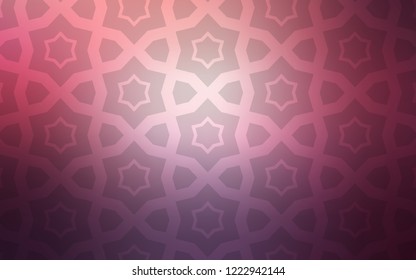 Dark Purple, Pink vector template with sky stars. Blurred decorative design in simple style with stars. Template for sell phone backgrounds.