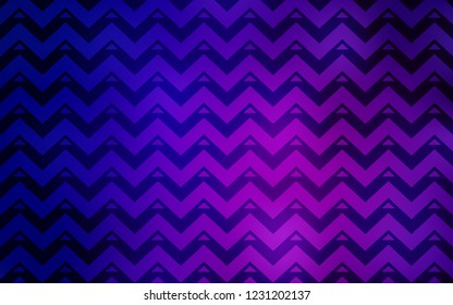 Dark Purple, Pink vector template with lines, triangles. Modern abstract illustration with colorful triangles. Smart design for your adverts.