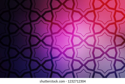 Dark Purple, Pink vector template with sky stars. Modern geometrical abstract illustration with stars. Best design for your ad, poster, banner.