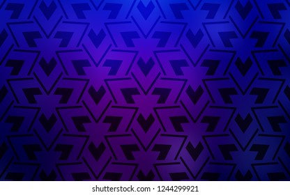 Dark Purple, Pink vector template with lines, triangles. Decorative design in abstract style with triangles. Modern template for landing page.
