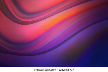 Dark Purple, Pink vector template with liquid shapes. An elegant bright illustration with gradient. Brand new design for your ads, poster, banner.