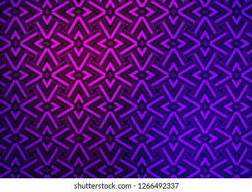 Dark Purple, Pink vector template with crystals, triangles. Glitter abstract illustration with triangular shapes. Best design for your ad, poster, banner.