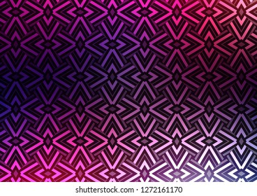 Dark Purple, Pink vector template with crystals, triangles. Triangles on abstract background with colorful gradient. Modern template for your landing page.