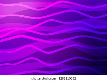 Dark Purple, Pink vector template with repeated sticks. Decorative shining illustration with lines on abstract template. The pattern can be used as ads, poster, banner for commercial.