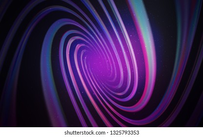 Dark Purple, Pink vector template with space stars. Blurred decorative design in simple style with galaxy stars. Smart design for your business advert.