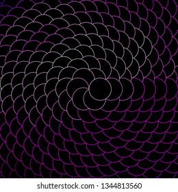Dark Purple, Pink vector template with circles. Colorful illustration with gradient dots in nature style. Pattern for business ads.