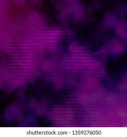 Dark Purple, Pink vector template with circles. Colorful illustration with gradient dots in nature style. Pattern for business ads.
