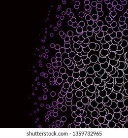 Dark Purple, Pink vector template with circles. Abstract colorful disks on simple gradient background. Pattern for booklets, leaflets.