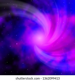 Dark Purple, Pink vector template with neon stars. Decorative illustration with stars on abstract template. Best design for your ad, poster, banner.